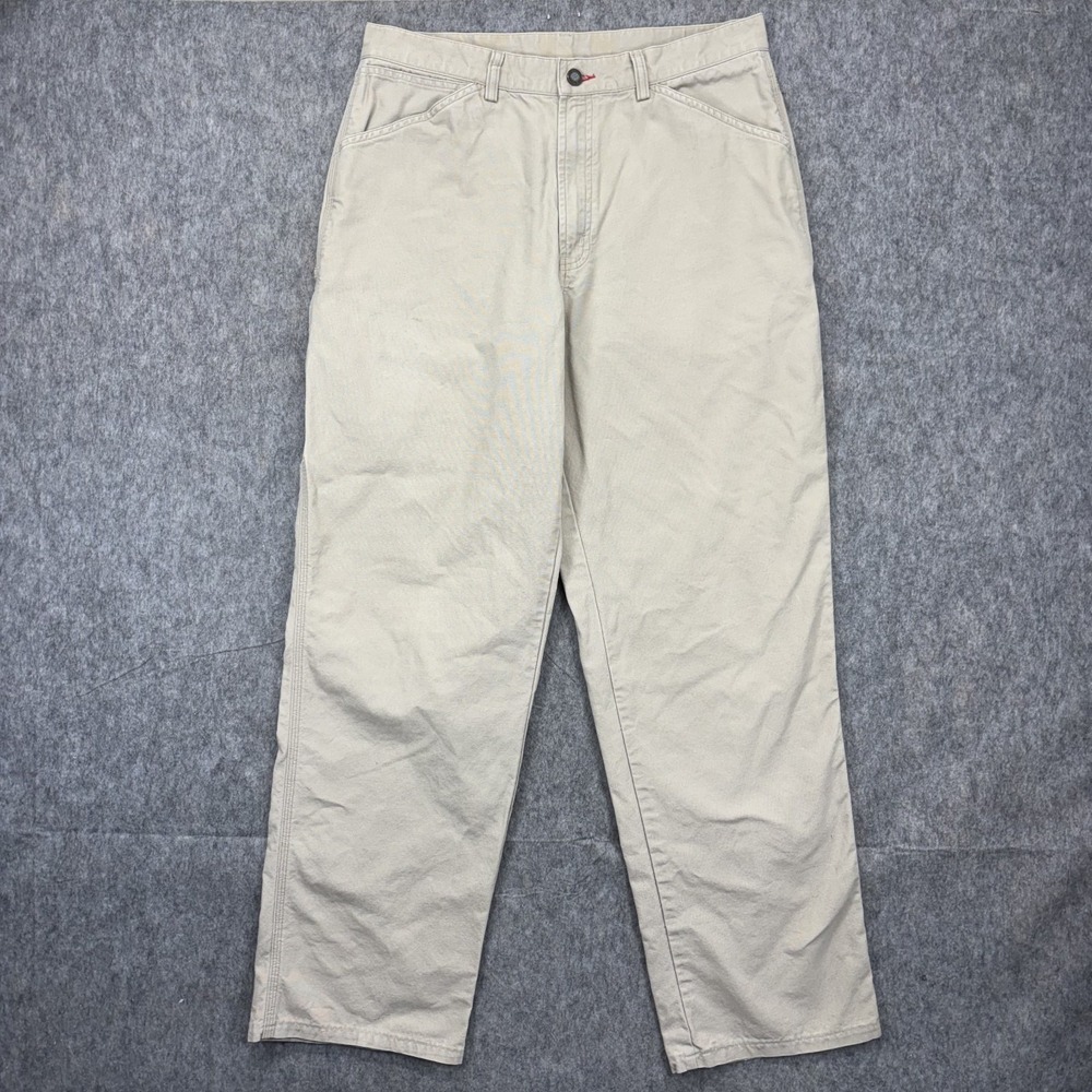 Patagonia Utility Pants Men's 33x32.5‎ Cotton Canvas Workwear Gray Tan 55500